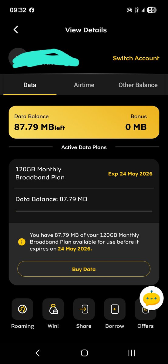 Ofoigwebike's tweet photo. @MTNNG @MTN why did you stole my data overnight? I bought monthly subscription of 120gb on 24th April and and finished on 4th May but it was supposed to expire on 24th May.. https://t.co/BAxVsEA780