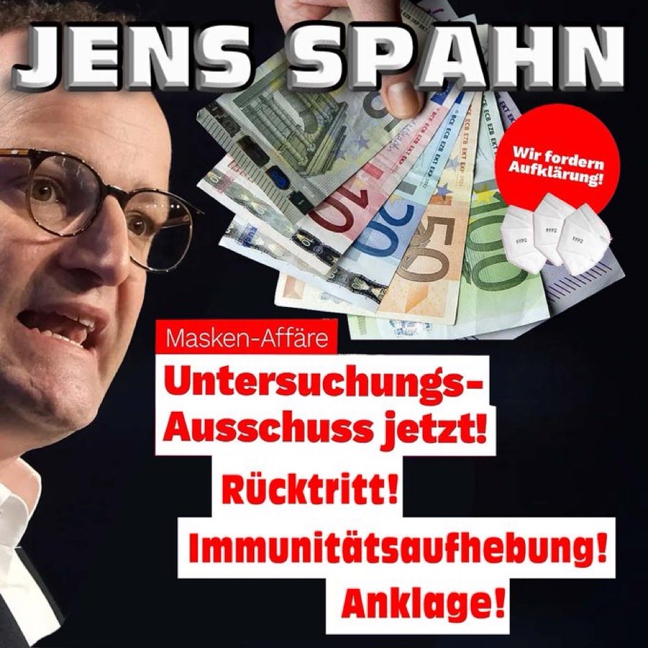 Also mehr Schande geht schon gar nicht mehr ! Die CDU zeigt ihr wahres schmutziges Gesicht, wenn man einen Jens Spahn wieder zum Fraktionsvorsitzenden gewählt hat. Der Typ der täglich die Bürger 1 Million € Zinsen kostet, 14 Milliarden Steuer Schadenschaden hinterlässt und schon