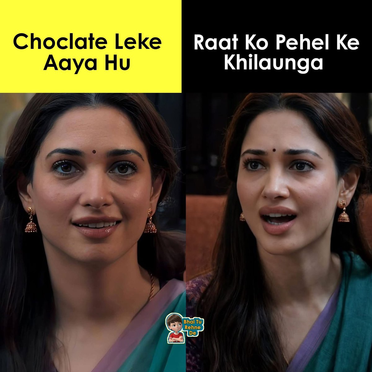 JassMehra444's tweet photo. Tumko bhi chahiye kya chocolate 🤣 https://t.co/7mn2caW2ka