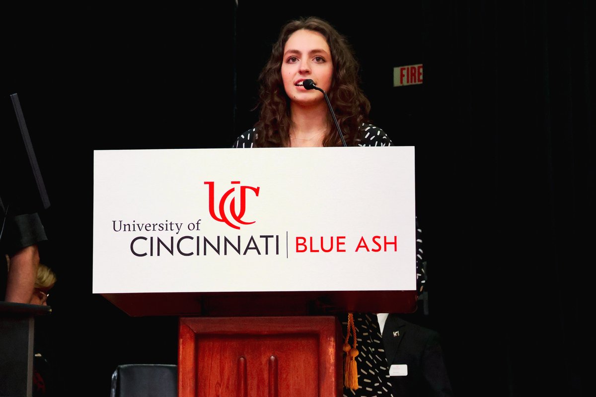 UCBlueAsh's tweet photo. 🏆 At our annual Celebrating the Best event, we honored UC Blue Ash's outstanding students! Congrats to Honor Student of the Year Shelby Keister, Student Engagement Award winner Elizabeth Luong, and all our incredible honorees. We're so proud! ❤️🖤 https://t.co/Bp6q88M32y
