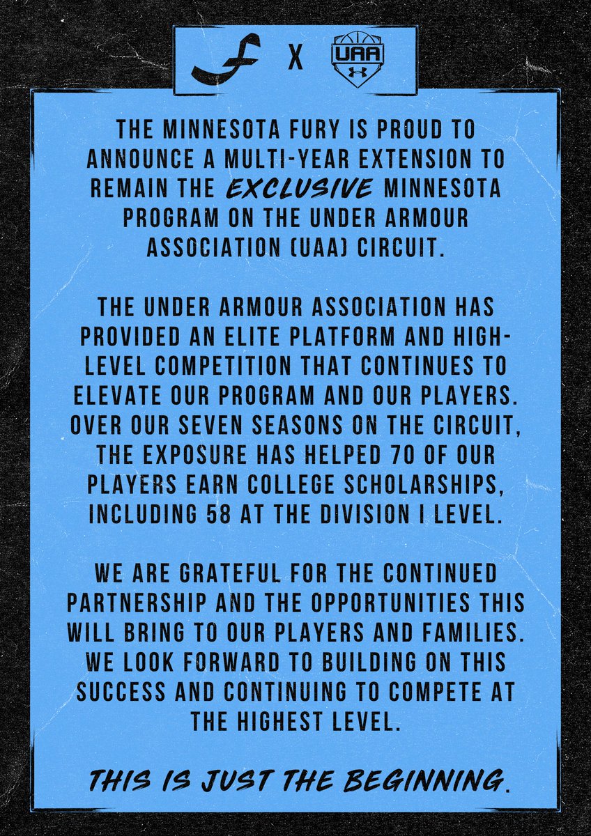 MinnesotaFury's tweet photo. 🤝 @UANextGHoops https://t.co/ZPwbHKyFJN