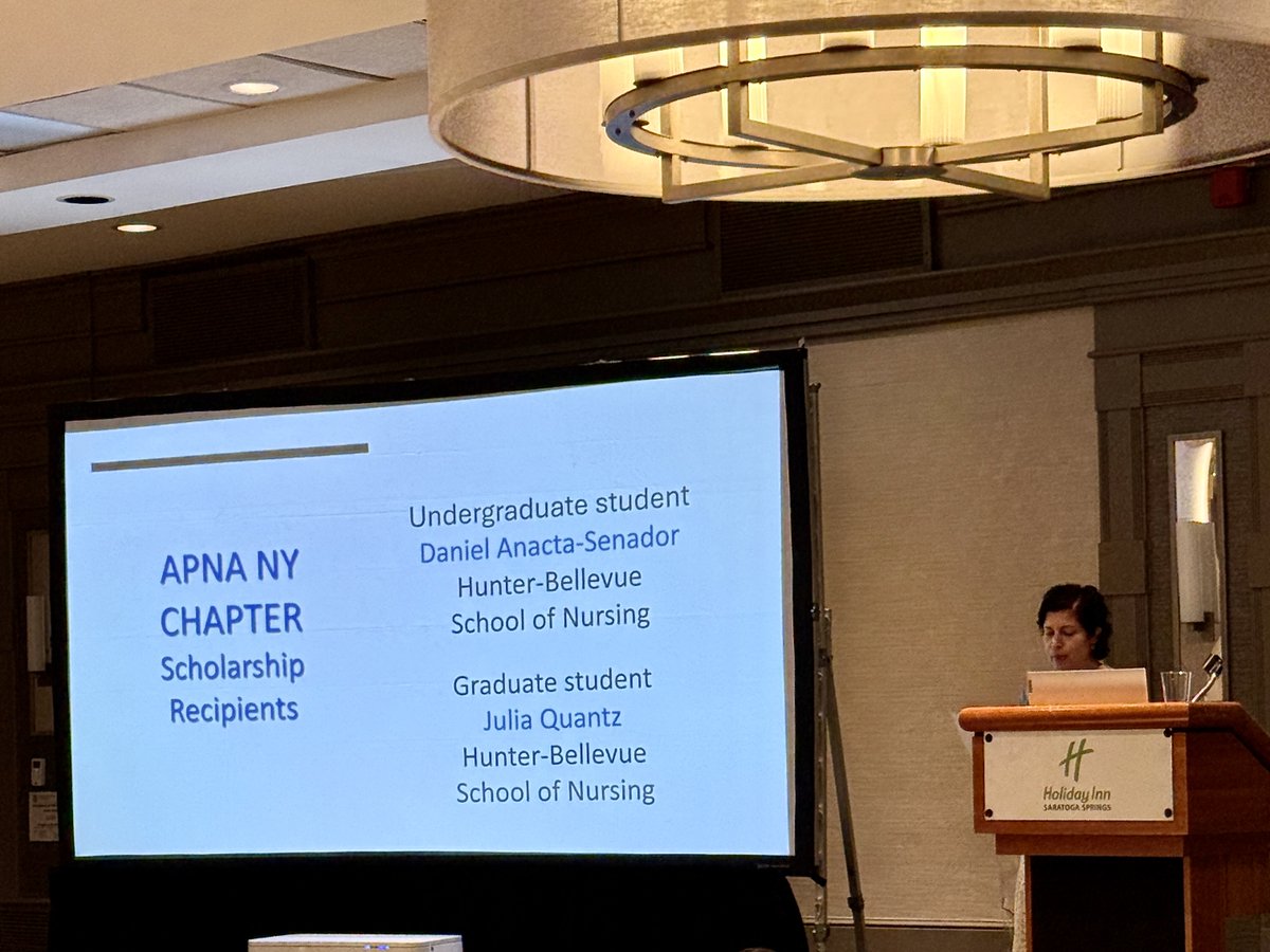 hunter_nursing's tweet photo. Proud moment for our students 👏

Daniel (BSN) &amp; Julia (PMHNP) were both honored at the @AmerPsychNurses NY conference, connecting with leaders in psych-mental health nursing and representing Hunter with excellence. Congrats to both! https://t.co/VsUFG2WoTT