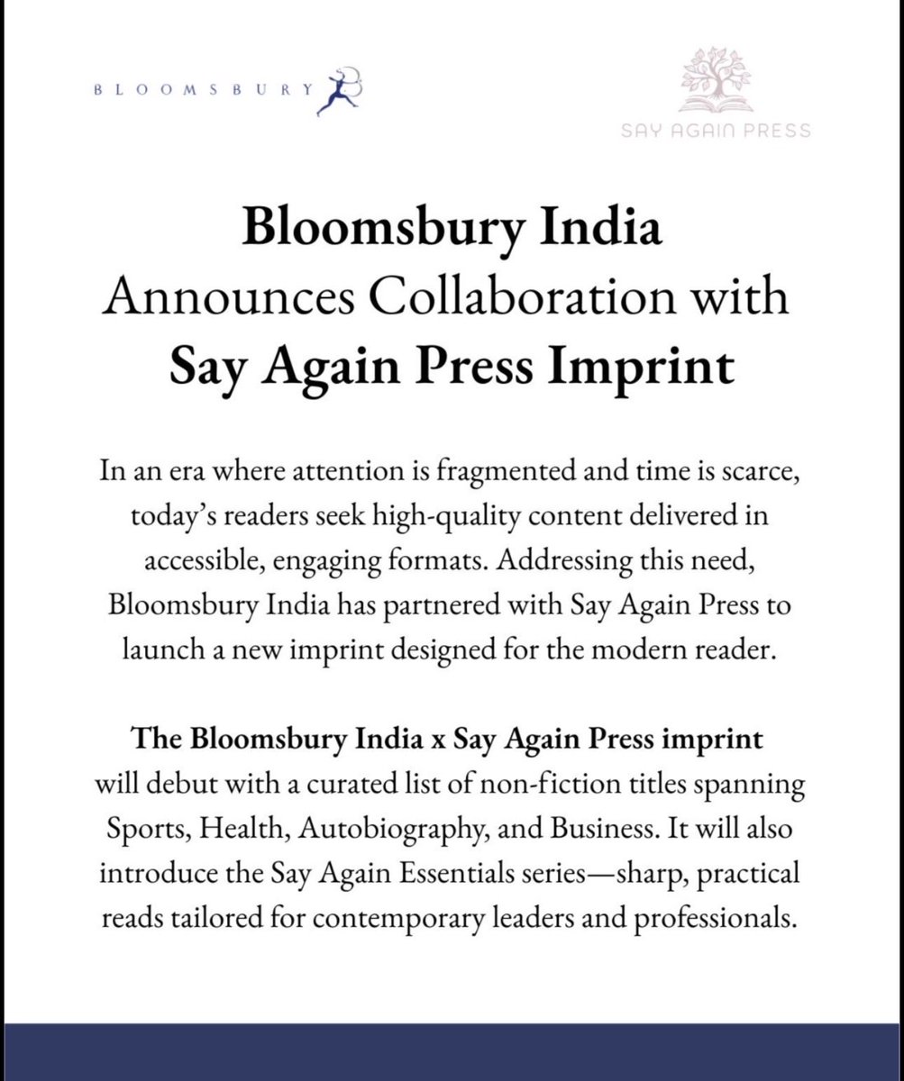amritat's tweet photo. For those who missed it, do check out this piece #sayagainpress X @BloomsburyIndia for the win. 

More coming very soon! 📚 https://t.co/RqHl509lvf