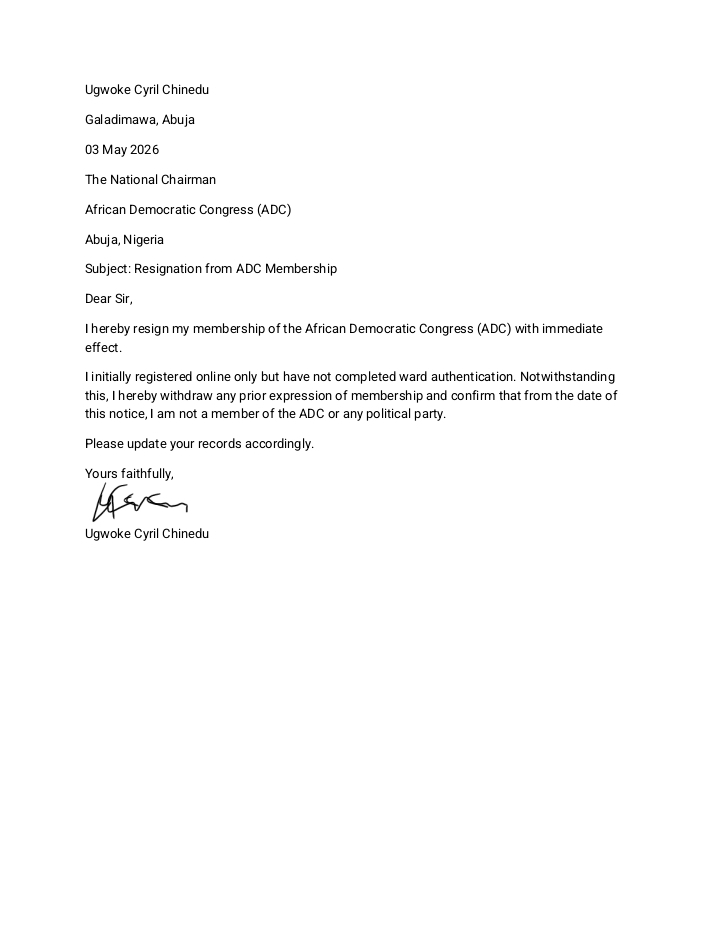 Yesterday I resigned my membership of ADC.

Today, I decamped to NDC as a registered member. 

Peter Obi and Kwankwaso <a href="/PeterObi/">Peter Obi</a> &amp; <a href="/KwankwasoRM/">Rabiu Musa Kwankwaso</a>   here I come!