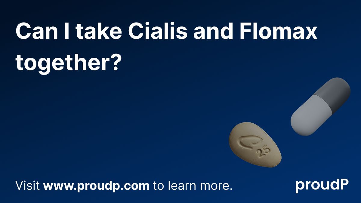proudP_app's tweet image. Can I take Cialis and Flomax together?
Yes, urologists often prescribe both to treat urinary symptoms and erectile dysfunction simultaneously, though blood pressure must be monitored.
#Cialis #Flomax #follow
