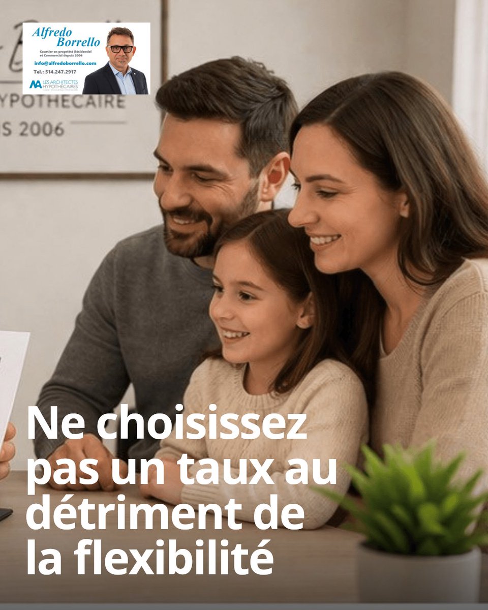 ALFREDOBORRELLO's tweet photo. Je pensais que trouver le meilleur taux suffisait toujours. Puis j'ai réalisé que des conditions moins souples peuvent coûter plus cher à long terme. Ne négligez pas la flexibilité, elle fait toute la différence. #taux #calculateurdeprethypothecaire #meilleurtaux #renouvellement https://t.co/A38uMaJawM