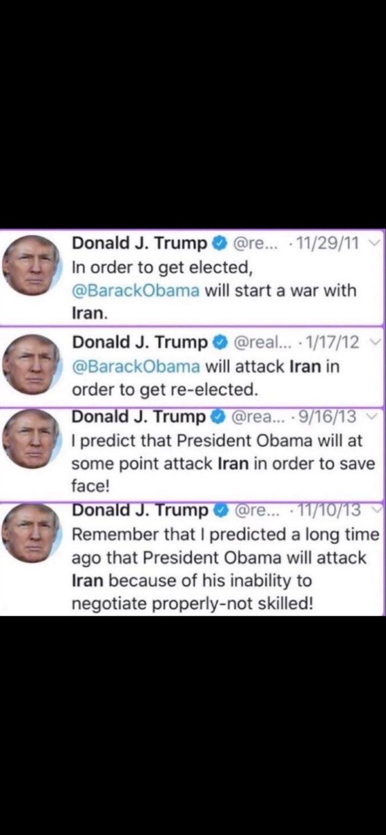 <a href="/RapidResponse47/">Rapid Response 47</a> <a href="/POTUS/">President Donald J. Trump</a> Even Obama wasn’t stupid enough to go to war in Iran for Israel.