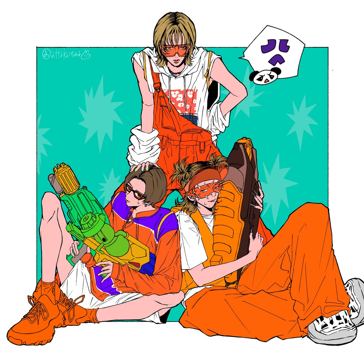 🐼🐰🐶🧡 #佐藤峻乃介 #川口蒼真 #夫松健介