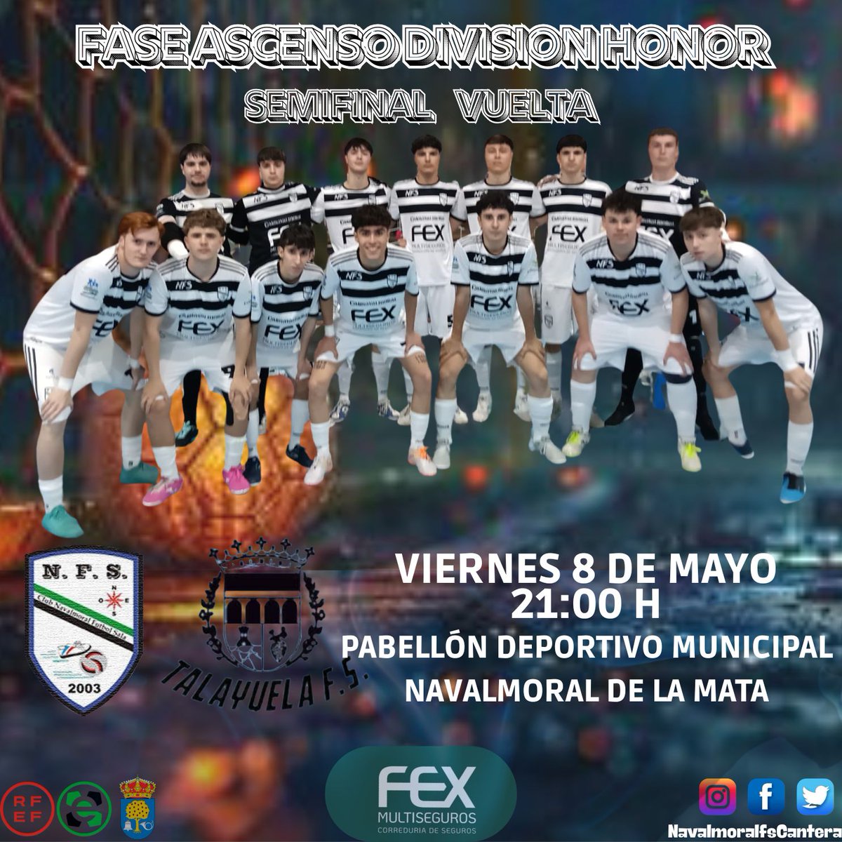 NFSCantera's tweet photo. FASE ASCENSO DH
SEMIFINAL VUELTA
📅 Viernes 8
⏰ Hora 21:00
🏟️ Pabellón Municipal de Navalmoral de la Mata
@talayuelafs
#SentimientoAzul 🩵
#NavalmoralTalayuela
#NFSDH https://t.co/CPCcL8X9Jo
