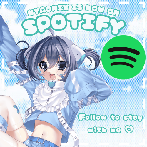 NyaonixNet's tweet photo. My Spotify artist page is now live ♡
Follow to stay tuned for future projects 🩵🪽
https://t.co/ZpNBsapsz4 https://t.co/je0pHbKuLj