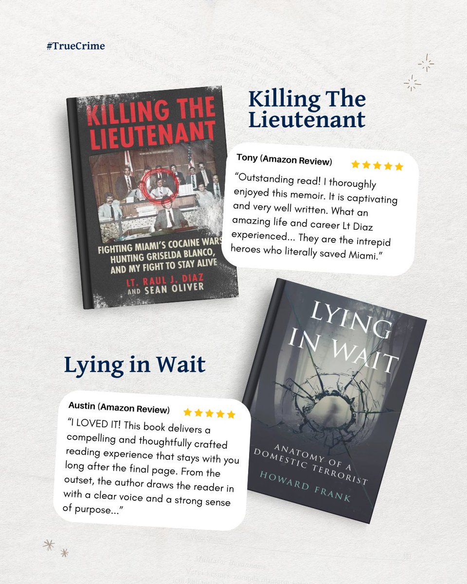 WBPTrueCrime's tweet image. Books that couldn’t be put down these past few months… 📚

Save this for your next read! Find all these true crime books right here ➡️ wildbluepress.com/new-releases/?…

#truecrime #truecrimebooks #wildbluepress #readers