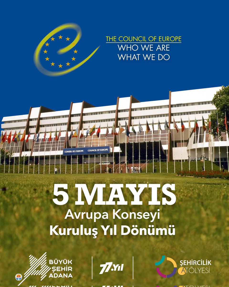 atolye01's tweet photo. Şehirlerimizde ve dünyada demokrasinin savunucusuyuz! 🏛️

Türkiye'nin kurucu üyesi olduğu Avrupa Konseyi'nin 77. yıl dönümünü kutluyoruz. Yerel yönetimlerden başlayarak demokrasiyi güçlendirmek ve insan haklarını korumak adına tavizsiz çalışmaya devam edeceğiz. 🛡️🤝

@coe https://t.co/GSUHKtlvFD