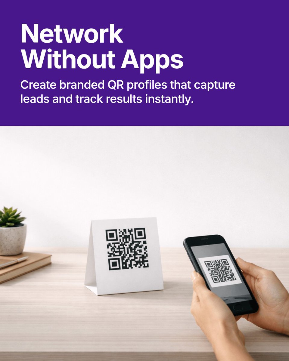 QrownApp's tweet image. Looking for the perfect QR profile platform? Choose one that offers: branded profiles, real-time analytics, lead capture, and easy contact sharing—all without requiring app installs. Make your QR code a powerful networking tool. #QRCode #ModernNetworking