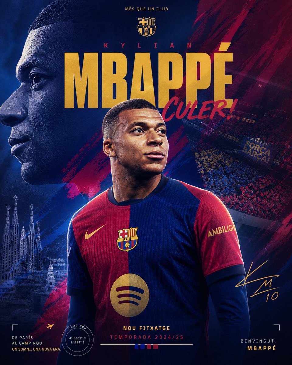 Barcelona signing Kylian Mbappe from Real Madrid during this brouhaha  will break the internet 😂😂💔