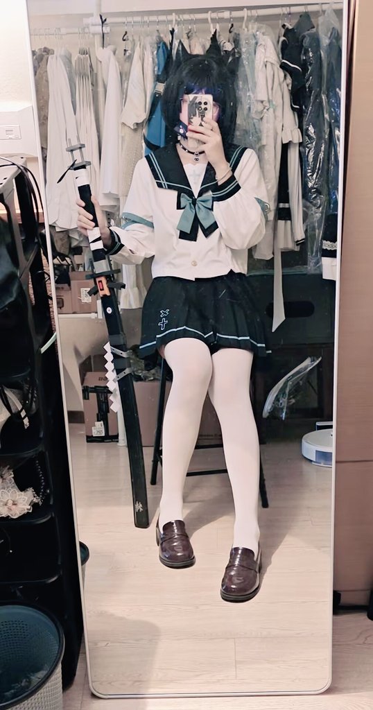 RaquelBarr87553's tweet image. 戰！

#男娘 #白丝 #jk