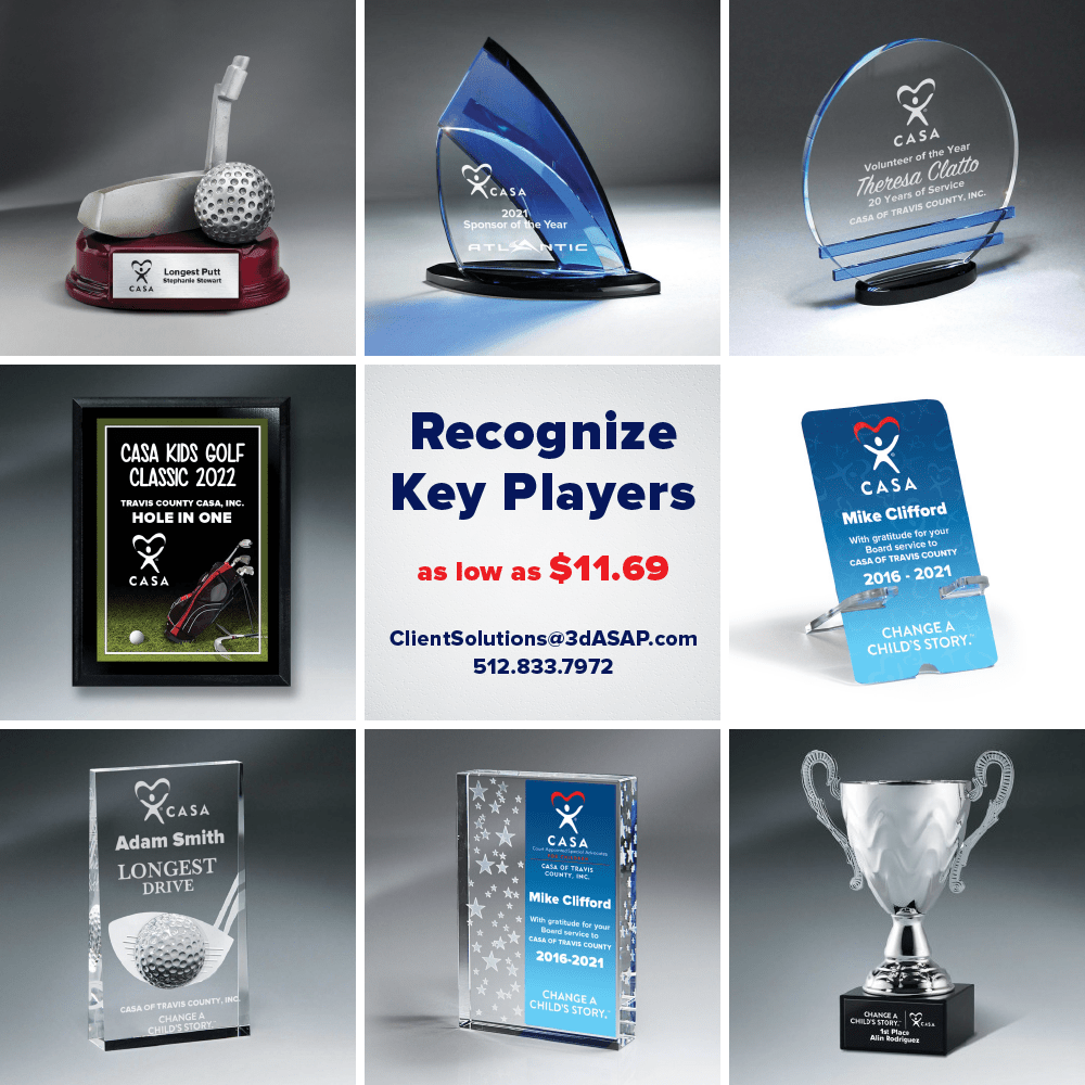 ShopCASA_3dASAP's tweet image. CelebratCelebrate the champions who make a difference 🌟
From trophies to custom plaques, recognize every milestone with style and purpose.
Shop Now:zurl.co/wj7St
💲 As low as $11.69
#CustomAwards #RecognitionMatters #CASA #VolunteerAppreciation #AwardCeremony