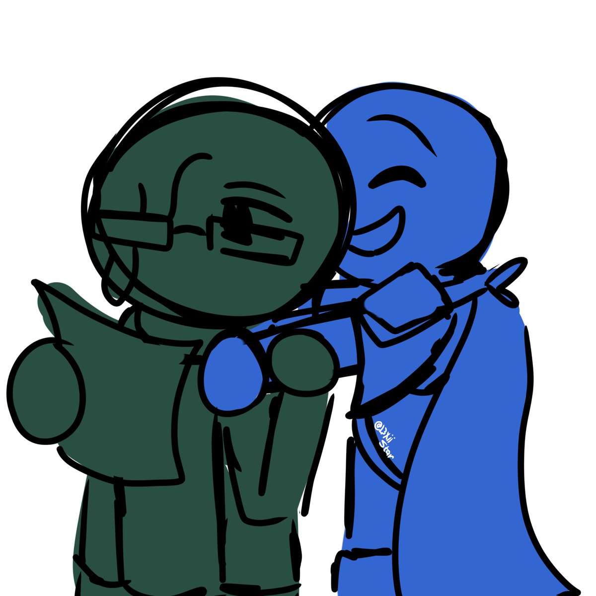 L3xiiStar's tweet photo. My hour of free time ended up not being so free... Managed to get a doodle in tho 🥹
🏷️ : #nightberry #bluemare #sansaus #utmv #nightmaresans #swapsans https://t.co/Q0L003gEmc