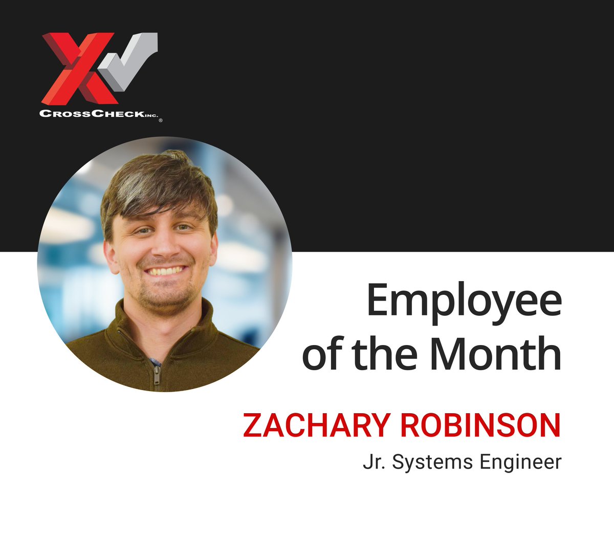 CrossCheckInc's tweet photo. Zachary has made a strong impact since joining the team, taking on increasing responsibility across key applications and projects. 

He approaches his work with a positive attitude &amp; a willingness to adapt, consistently stepping in to address issues. Congrats &amp; well deserved. https://t.co/5T57BEDXE5