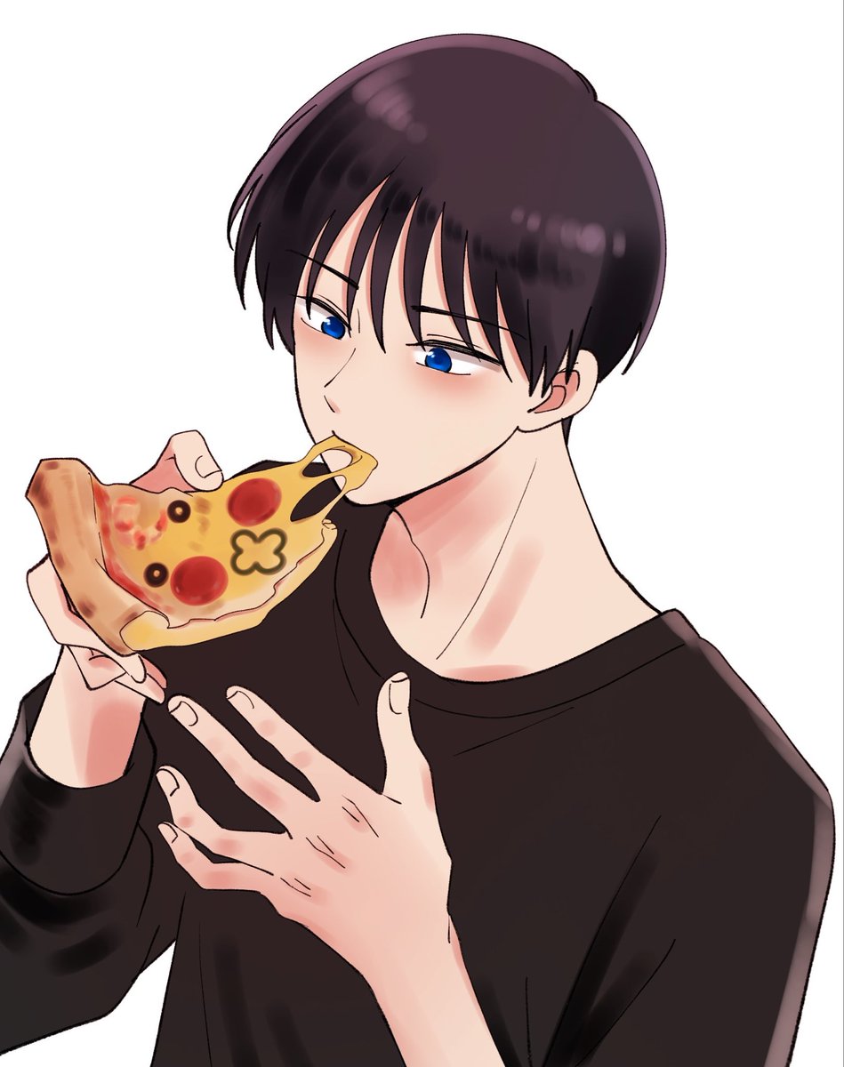 RT @tam0nkun: 作業通話しながら描いた桜利くん🍕
