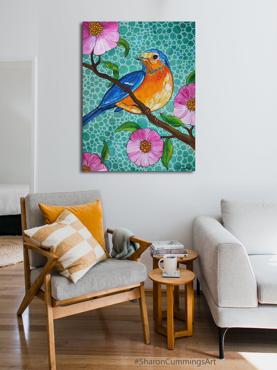 Terracegallery's tweet photo. Blue Bird Of Happiness 2: https://t.co/c43AHnScKV #bluebird #bird #birds #happy #happiness #art #artwork #mosaic #summertime #summer #garden #gardening #SharonCummingsArt https://t.co/XZjLOYjqHz