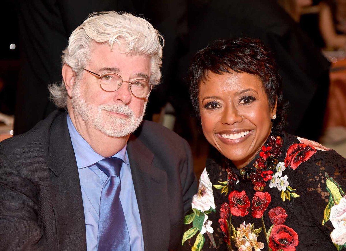 bribriwheezy's tweet photo. Mellody Hobson, George Lucas’s wife, is a business powerhouse &amp; has been for decades prior to marrying Lucas. 

She is president &amp; co-CEO of Ariel Investments, former chair of Starbucks &amp; is on Forbes’s 2020 Most Powerful Women list. 

They also got married when she was 44 so. https://t.co/tG798wdYAN