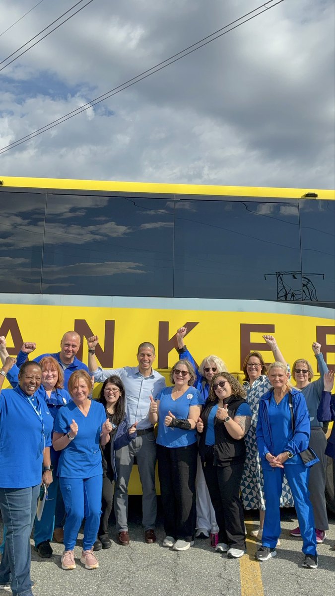 dank's tweet photo. Proud to see off members of the Massachusetts Nurses Association as they head to Beacon Hill for their Day of Action.

Nurses show up for us every single day—it's time we show up for them. https://t.co/zaWEh0lwl2