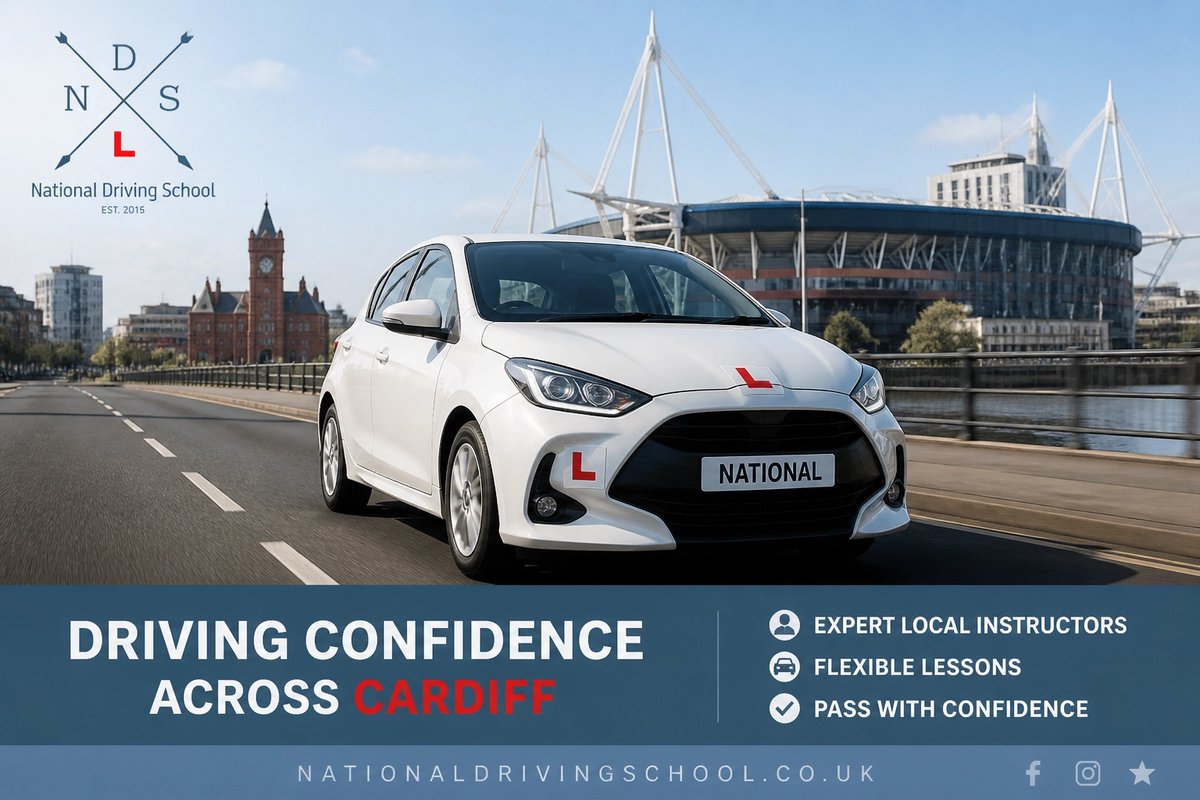 NationalDrivin1's tweet image. Cardiff learners, let’s get moving! 🏴󠁧󠁢󠁷󠁬󠁳󠁿 From city centre bustle to the A470, we provide the local expertise you need to ace your driving test. High pass rates guaranteed. 🏁

Register at nationaldrivingschool.co.uk

#Cardiff #DrivingLessons #Wales #NDS