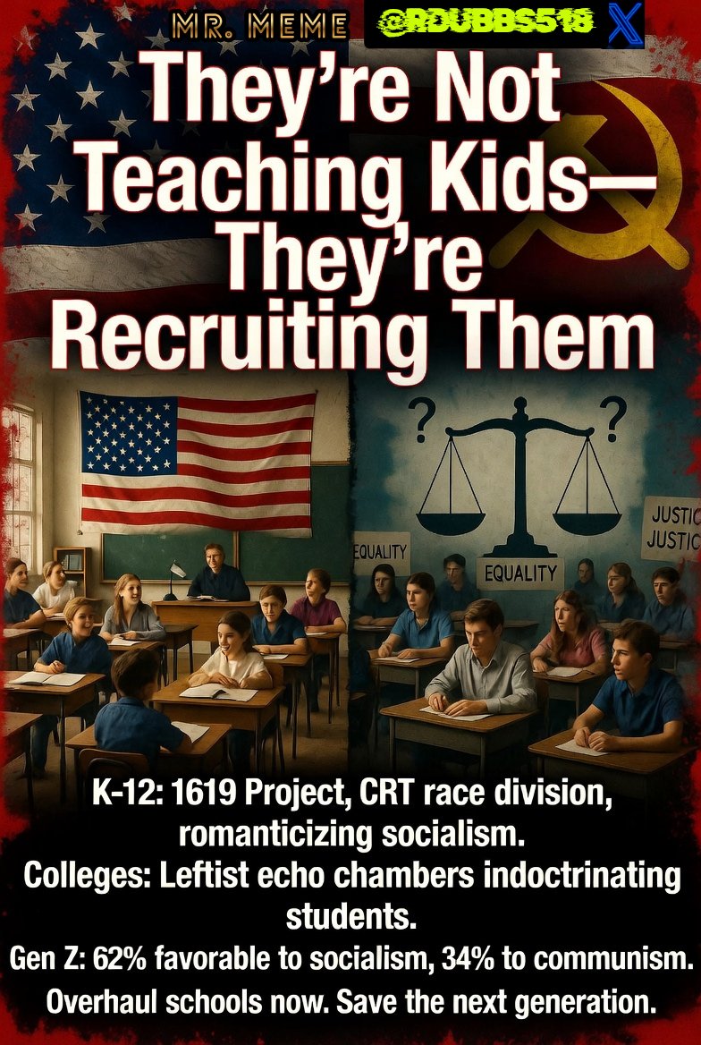 RDUBBS518's tweet image. #BEWARE #PARENTS #AmericanParents OUR SCHOOLS HAVE BEEN INFILTRATED BY LEFT LEANING COMMUNISTS &amp;amp; SOCIALISTS. THEY'RE INDOCTRINATING CHILDREN IN K-12 &amp;amp; RADICALIZING KIDS AT UNIVERSITIES TO ACCEPT &amp;amp; SUPPORT COMMUNISM &amp;amp; SOCIALISM. THEY'RE NOT TEACHING KIDS THEY'RE RECRUITING THEM