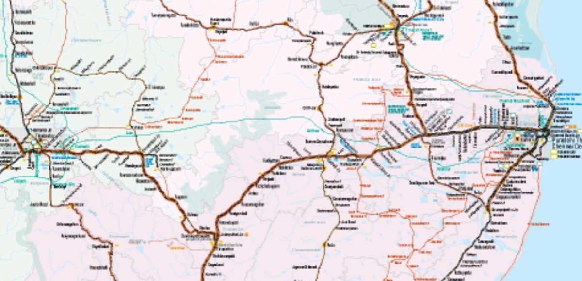 KARailway's tweet photo. Approximate alignment shared by Railways in its map for High Speed Rail line

Mysuru-Kodihalli/Baiyappanahalli-Chennai/Hyderabad-Kalaburagi -Pune-Mumbai

Map link: https://t.co/gZ5cWSo2kV https://t.co/GOxtuiRaLW