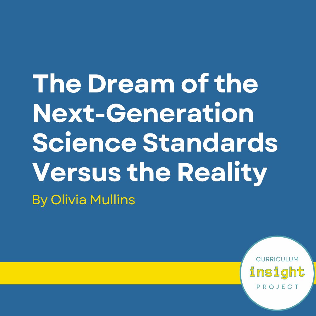 Olivia Mullins tried to develop science materials around the NGSS