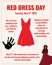 cdcpg's tweet photo. The Child Development Centre of Prince George &amp; District fully supports Red Dress Day (May 5) which is a National Day of Awareness for Missing and Murdered Indigenous Women, Girls, and Two-Spirit People (MMIWG2S), focusing on honouring lives lost, supporting affected families. https://t.co/caXQcZKvOb