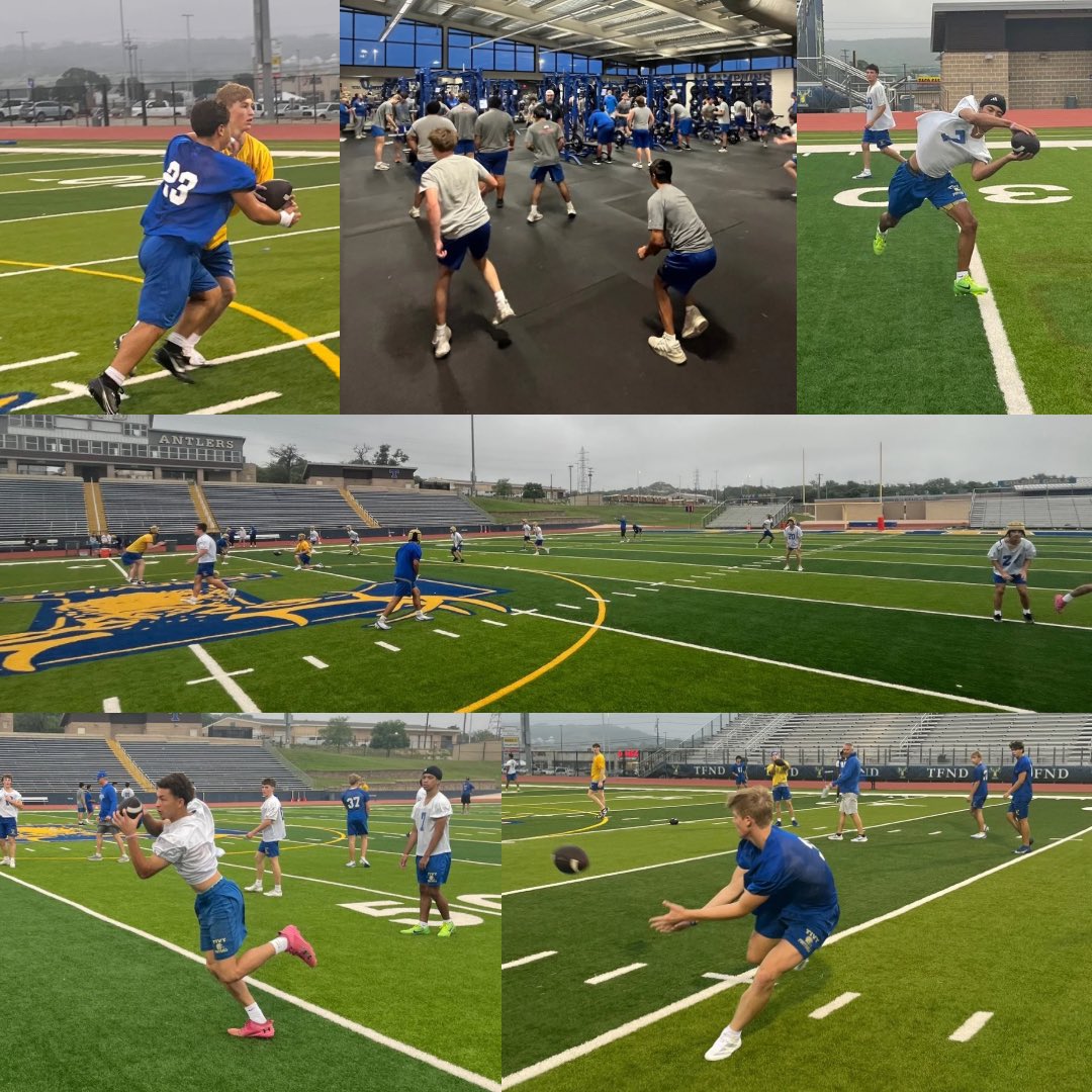 TFNDFootball's tweet photo. Lift, Football, Academics, Lift, Repeat! Antlers are on a mission! #TFND https://t.co/MSEHOaFPVl