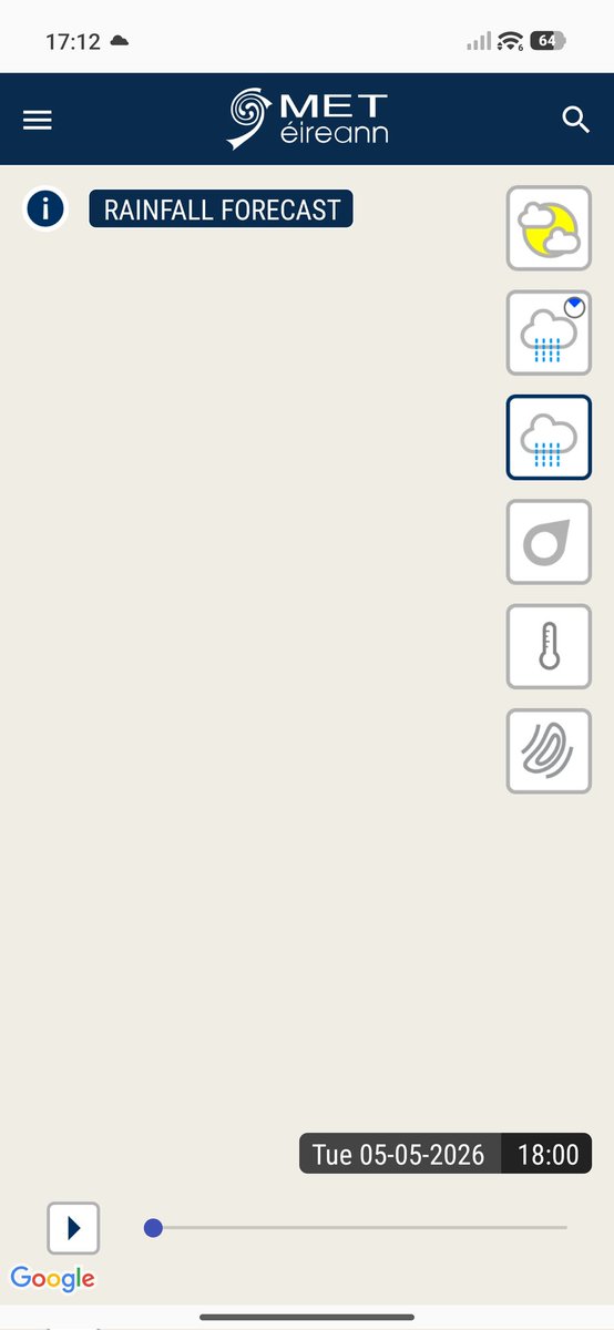 timlin_ken's tweet photo. @MetEireann seems to be an issue with the app (android) https://t.co/RTHiLUeUZ0