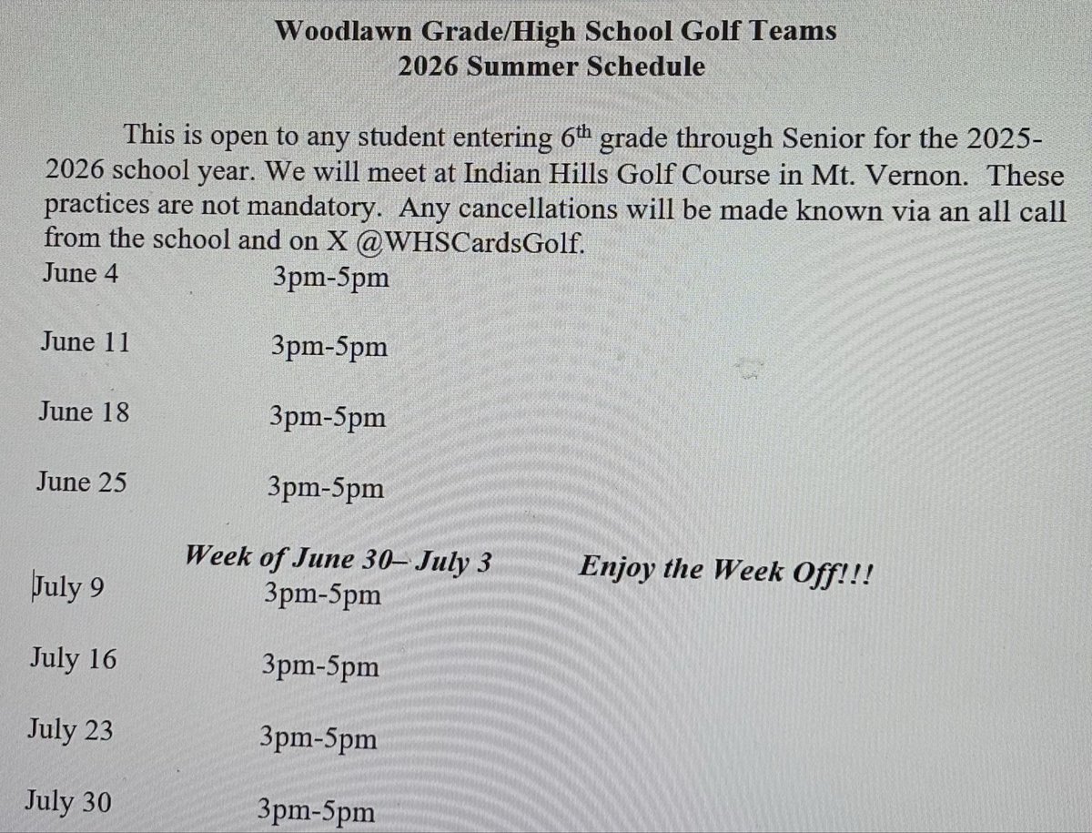 Woodlawn Golf tweet media