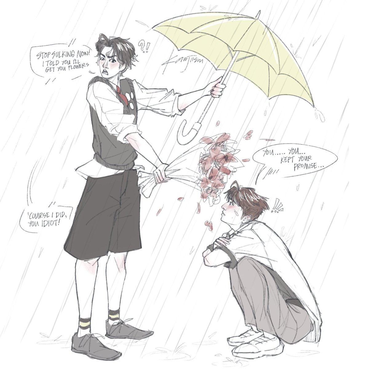minifrostbite's tweet photo. 🐶🐰

sevngmi is surprised mnho kept his promise of giving him flowers! https://t.co/gFeEV4HOGM