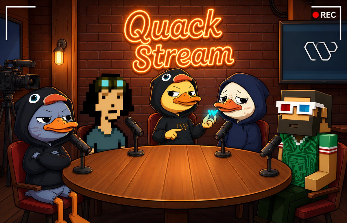 wallchain's tweet image. 🎙️ Wallchain Quackstream #12

📆 May 7, 11:30 AM EST

Topics:

- Stone &amp;amp; Sergito's Web3 journeys
- how NFT/Web3 communities open doors
- the future of art in web3
- the role of IRL events

Guests: @NaughtalieStone &amp;amp; @sergitosergito

See you on the stream 🦆