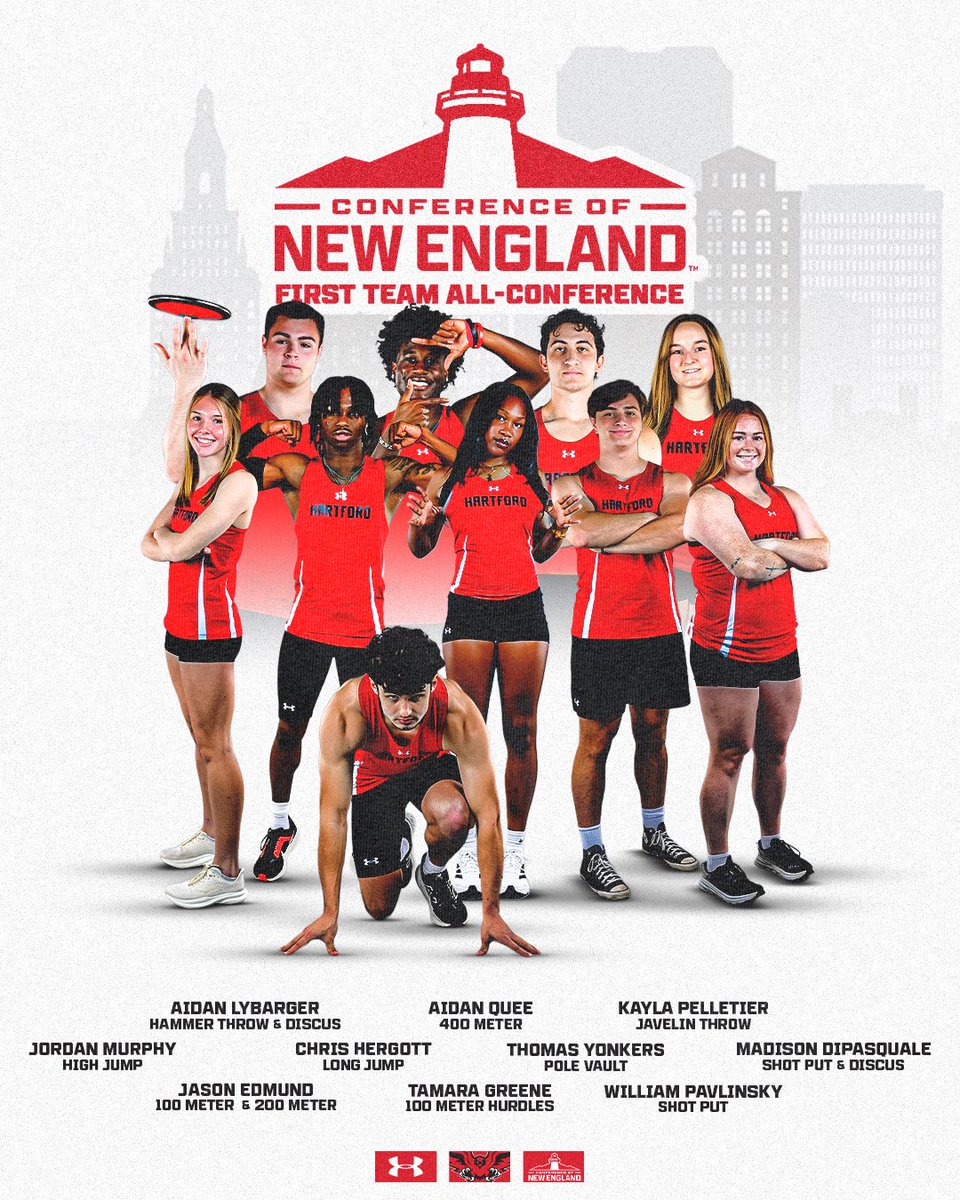 HartfordHawks's tweet photo. All-CNE Hawks

Congratulations to All Our All-Conference Hawks On the Track &amp; Field Team! 

#HawkPride https://t.co/ZiCATMkQoO