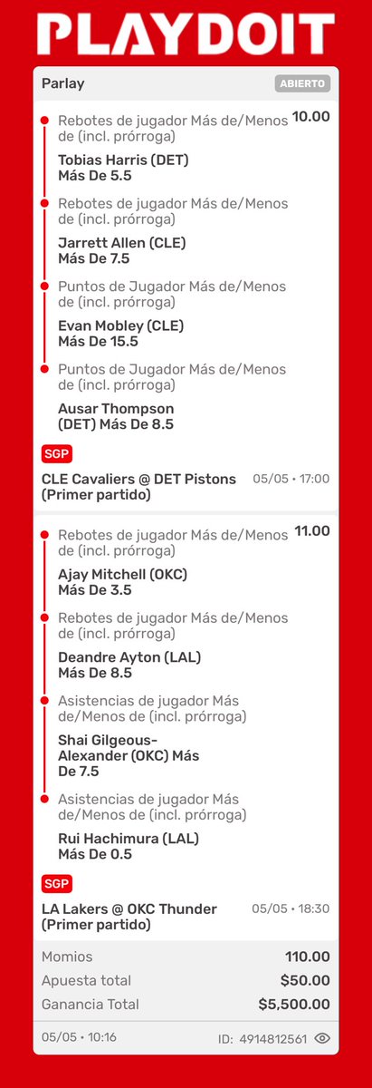 eddypierre's tweet photo. @Oroza7x Acabo de hacer una apuesta en Playdoit! haz una parecida a la mía en un solo clic.
https://t.co/ab2BT8snSt https://t.co/VuPD98BMzs