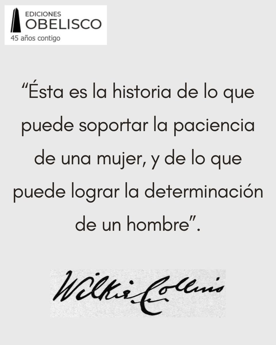 EdObelisco's tweet photo. No os perdáis “La dama de blanco”, de Wilkie Collins, todo un clásico que recuperamos en Ediciones Obelisco y que os recomendamos descubrir o releer. Hoy, nosotros lo comenzamos de nuevo. https://t.co/zqV8oVcjLZ