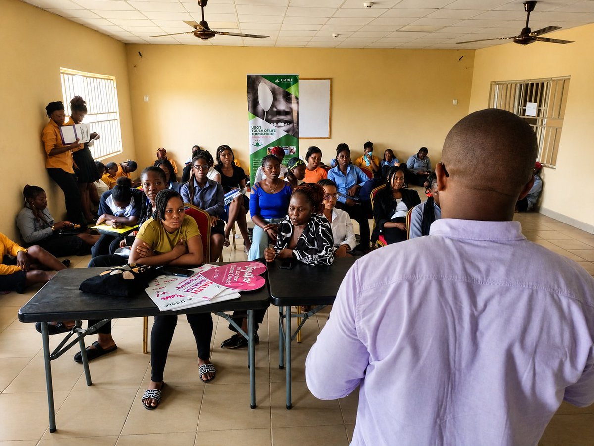 utolf's tweet photo. Today, we returned to IMT for another powerful session on breast and cervical cancer sensitisation and once again, the room was filled with curiosity, and important conversations.

From breaking down myths to discussing early signs, prevention, and the life-saving importance of https://t.co/WLzPCqD12r