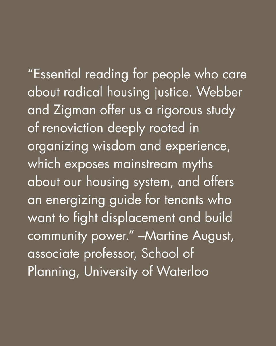 colefwebber's tweet photo. Read about what housing researchers, tenant lawyers, and radical thinkers are saying about Renoviction and Resistance in the Capitalist City, out June 16 from @readBTLbooks https://t.co/gCmGGRjMxe