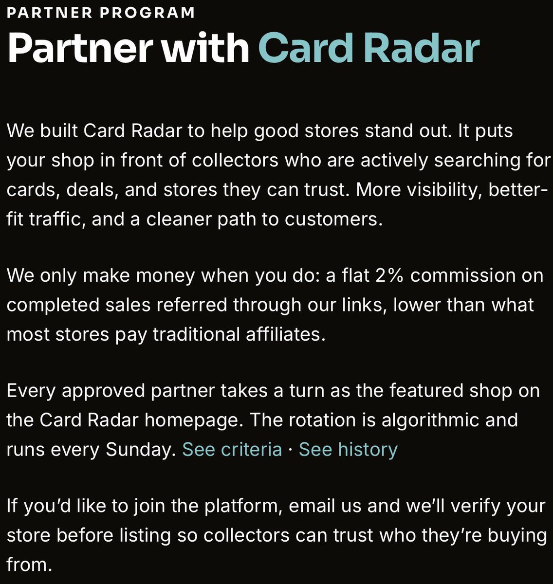 Card Radar tweet media