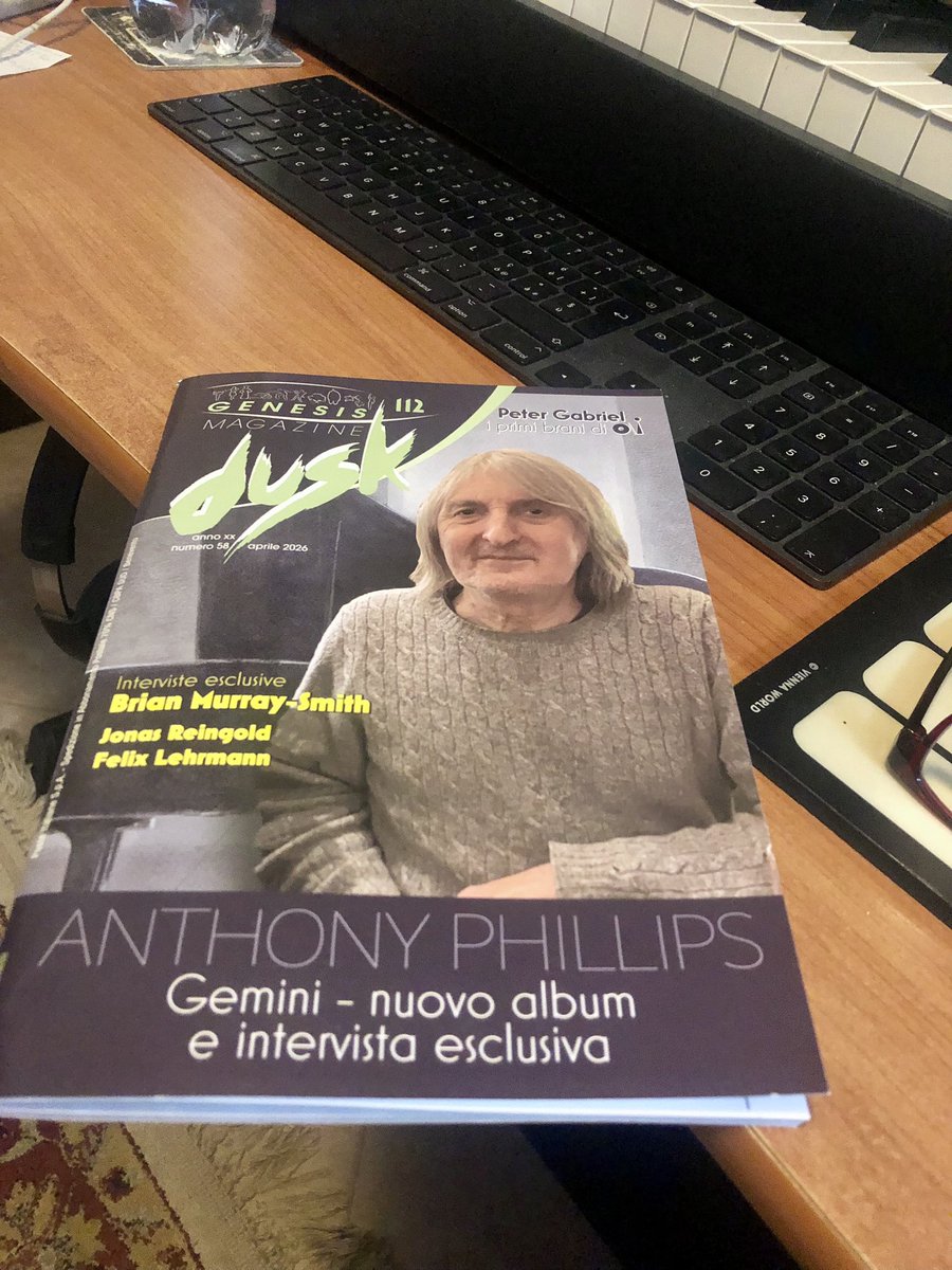 "Suoni e Racconti dei Genesis" di Francesco Gazzara al Music Live Station di Treno di Reno (BO) lo scorso 7 marzo riportato nel nuovo e succulento numero di Dusk Genesis Magazine 🙏🎹