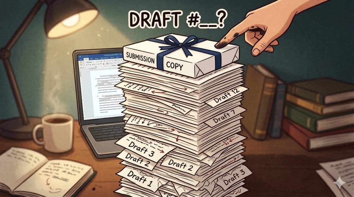 Sci_Editing's tweet image. 🎯 POLL TIME:

How many drafts do you typically write before submitting a manuscript?

📊 2–3 drafts

📊 4–6 drafts

📊 7–10 drafts

📊 I've lost count 😅

We can help lower that number.

#AcademicTwitter #PhDChat #SciComm #AcademicWriting #ReseachLife #ESLResearchers #Publishing