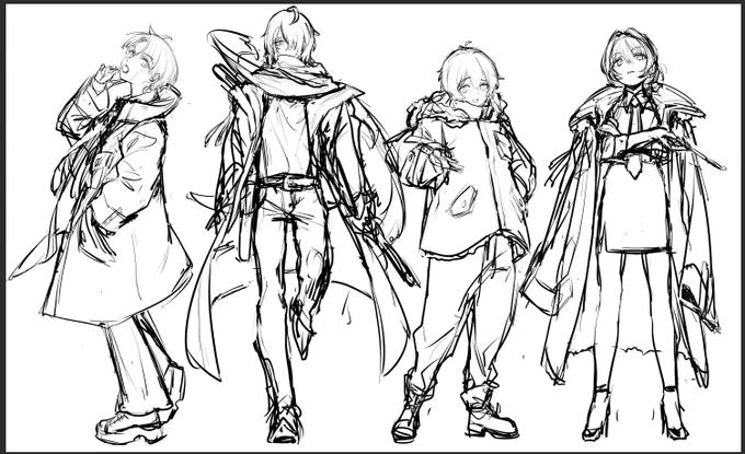 ずーーーっと「私の考えたキャラを描いてみてくれ!!」と長女におねだりされていたんだけれど時間が取れず叶えてあげられてなかった中、「TRPGで使いたい!!」と改めて長女におねだりされたタイミングで、今ならいけるか?ということで引き受けてみた! 