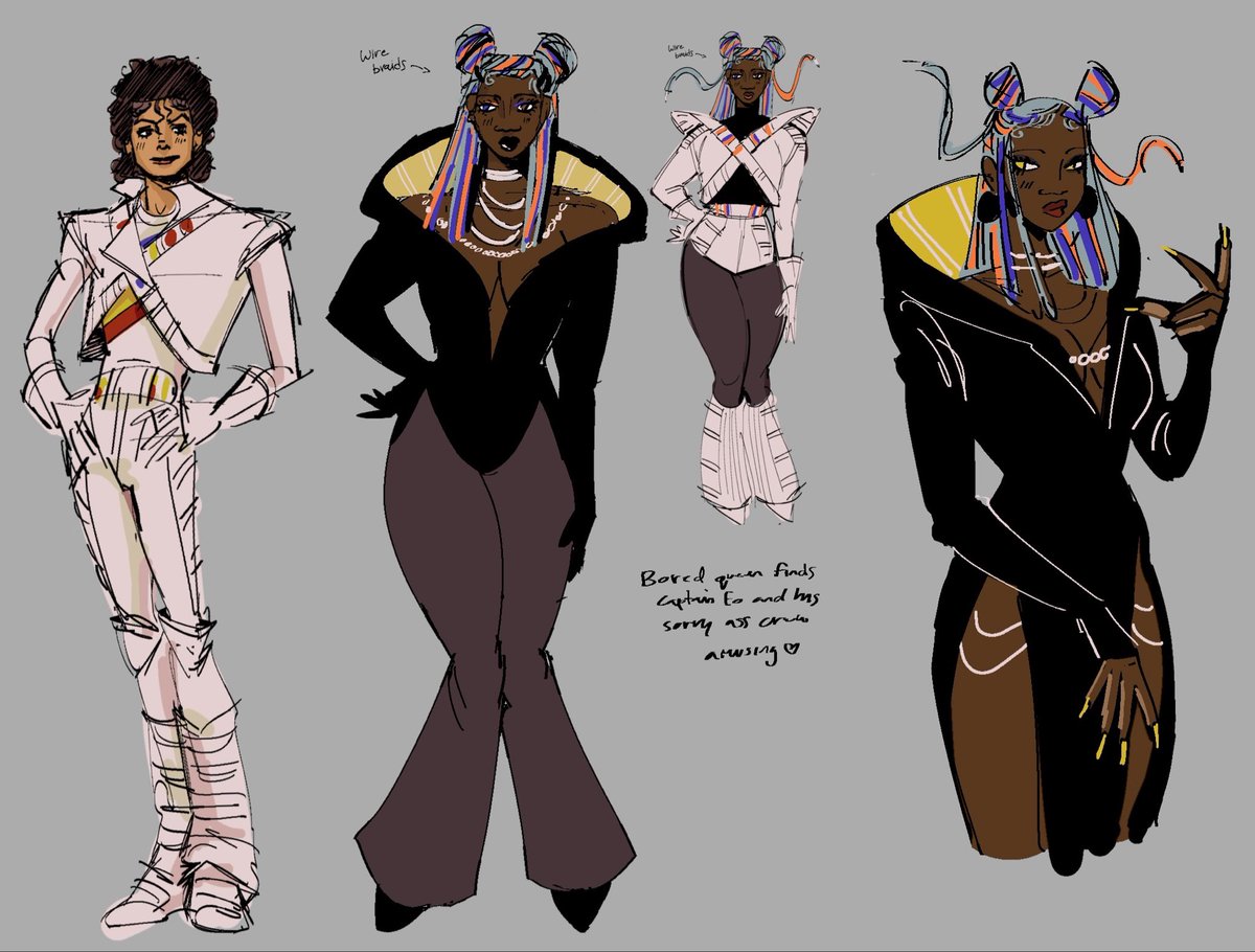 #MJart captain eo n his new girlfriend or whatever