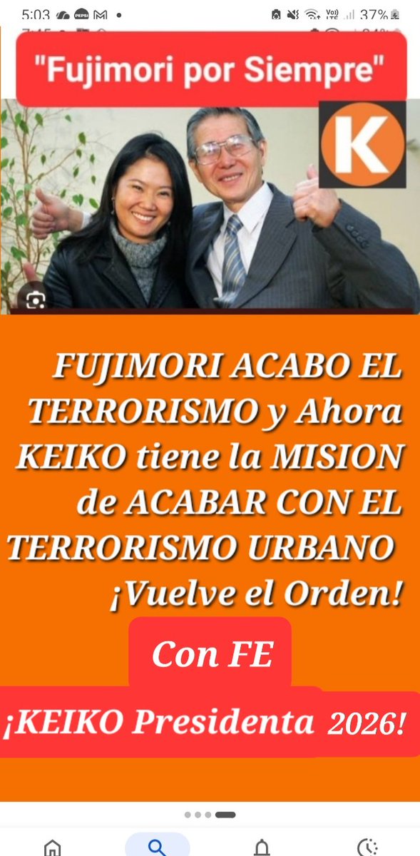 EmperatrizGut20's tweet photo. @dra_misti_rock 25 años que los Zurdos-Caviares vienen ELIGIENDO "Presidentes Antifujimoristas", Dejando CAOS ECONÓMICO e INSEGURIDAD al Perú...FUJIMORI demostró q Se puede salir del CAOS, con PLANIFICACIÓN,FIRMEZA y LIDERAZGO…KEIKO representa esa memoria Viva,.."Sin Orden no hay Progreso"🇵🇪🇵🇪 https://t.co/4HBRmzI6RL