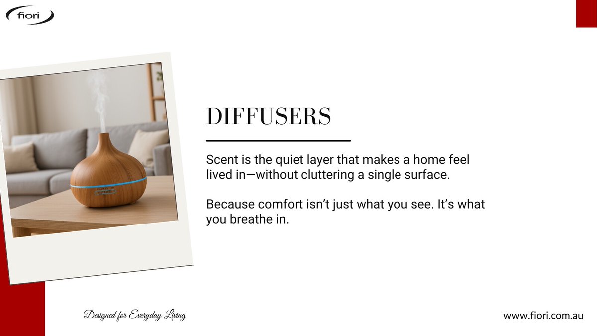 Fiori_aus's tweet photo. Ever walk into a room, and something feels… off?

It’s often the air.

Scent is the fastest way to shift a space—without moving a thing.

Shop our range today: https://t.co/BTWWrk46B5

#HomeWellness #DiffuserLife #InteriorMood https://t.co/7yNgzK5fgk
