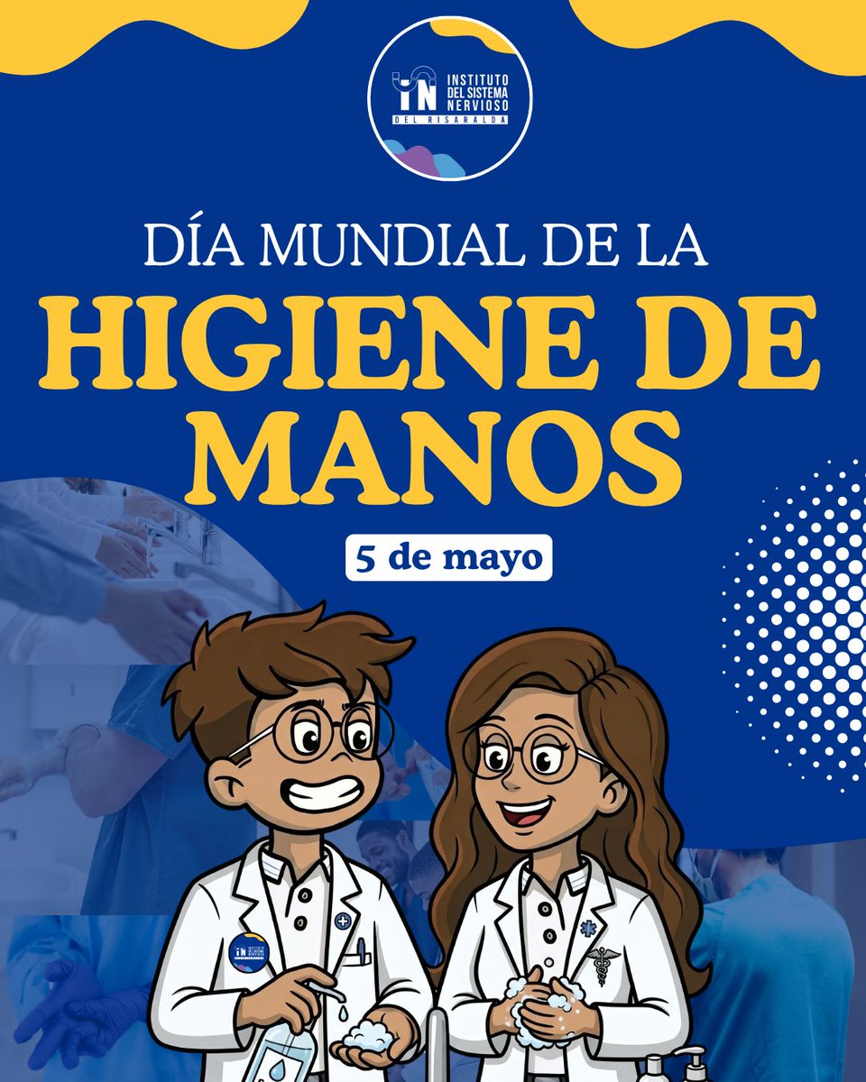 ISNRNosConecta's tweet photo. En el Día Mundial de la Higiene de Manos 👏 el Instituto del Sistema Nervioso del Risaralda promueve esta práctica como la medida más sencilla y eficaz para prevenir enfermedades, salvar vidas y frenar la resistencia a los antibióticos. 

#Lavarmanos #ManosLimpias #Salud https://t.co/u1e8WHQSuj