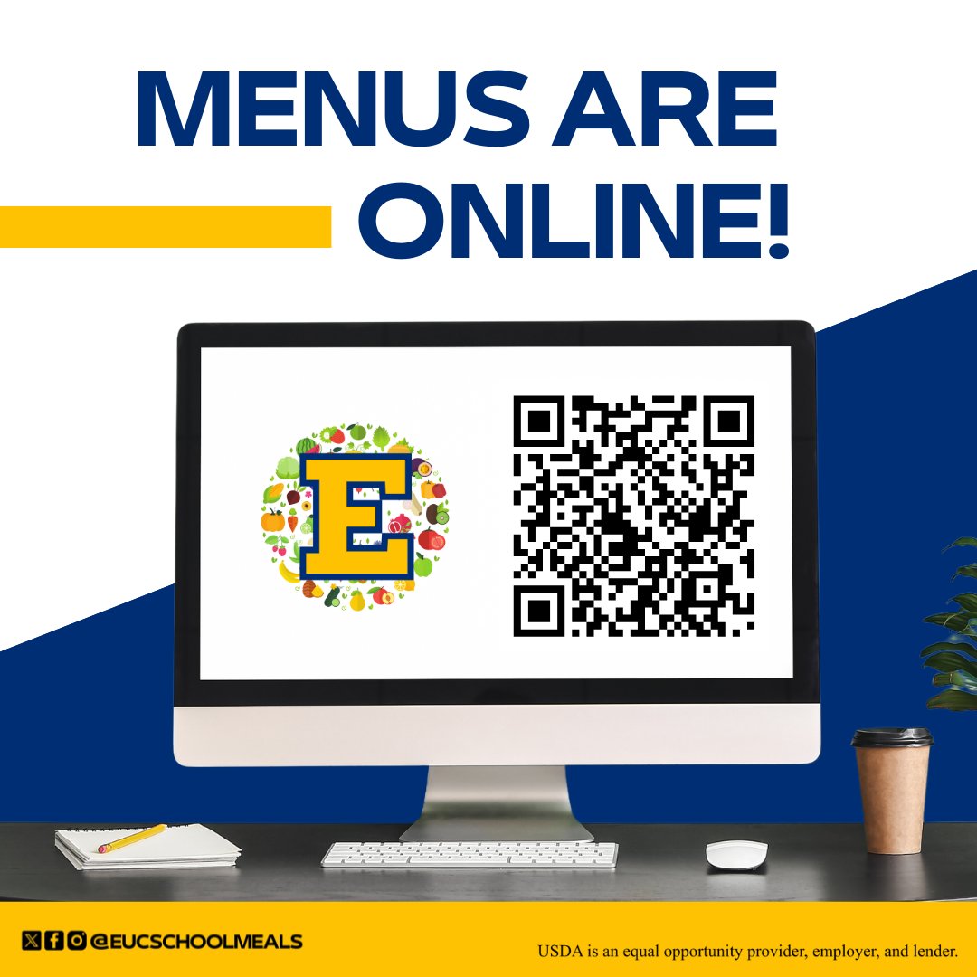 eucschoolmeals's tweet photo. Menus made easy! 🙌 Find them online here: https://t.co/5QxlZW1iNU

@euclidschools #OneEuclid #EuclidOH #EuclidOhio #Euclid #OHschools #Cuyahogacounty https://t.co/fG8ftZtLwi
